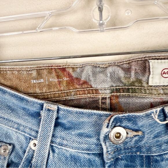 Ag Tellis Mens Jeans Distressed Denim Size 29X34 New - Picture 5 of 6